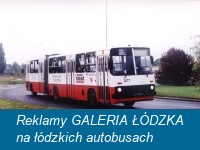 Reklamy GALERIA ŁÓDZKA na łódzkich autobusach