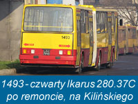 1493 - czwarty Ikarus 280.37C  po remoncie, na Kilińskiego