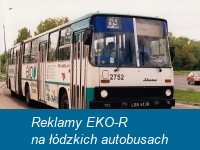 Reklamy EKO-R na łódzkich autobusach