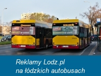 Reklamy Lodz.pl na łódzkich autobusach