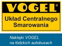 Naklejki VOGEL na łódzkich autobusach