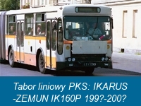 Tabor liniowy PKS: IKARUS-ZEMUN IK160P 199?-200?