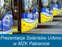 Prezentacja Solarisów Urbino w MZK Pabianice