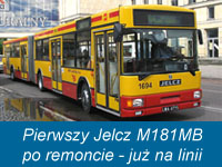 Pierwszy Jelcz M181MB po remoncie - już na linii