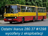 Ostatni Ikarus 280.37 #1298 wycofany z eksploatacji