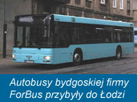 Autobusy bydgoskiej firmy ForBus przybyły do Łodzi