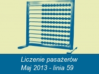 Liczenie pasażerów w maju 2013 na linii 59