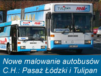 [C0037] 2008-11-31 Nowe malowanie autobusów CH Pasaż Łódzki i CH Tulipan