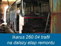 Ruszył dalszy etap remontu Ikarusa 260.04 nr BV02