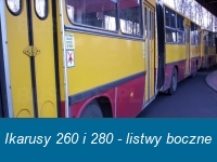 Ikarusy 260 i 280 - listwy boczne