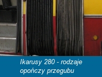 Ikarusy 280 - rodzaje opończy przegubu